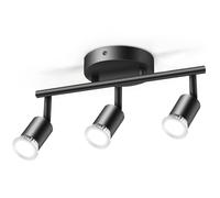 Aigostar Lámpara de Techo LED 3 Focos,Apliques Techo Interior,Focos de Techo Orientables,para Interior Focos de Techo Orientables para Dormitorio Cocina (Sin bombillas)