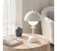 Aigostar Lámparas de Mesita de Noche Magnética Giratoria, 3 Temperaturas de Color y Regulación Continua, Lámpara de Mesa Moderna para Interior y Exterior - 1 Pieza, Blanco
