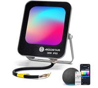 Aigostar LED Exterior RGBW 30W 2700LM Bluetooth Mesh, 6500K Luz Blanca, Proyector Interior & Exterior IP65 de Colores para Fiesta, Terraza, Jardin