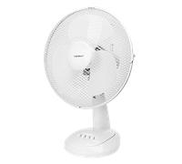 Aigostar Louis 33JTN - Ventilador de mesa de 3 velocidades, 35W, diámetro 35 cm, oscilación de 85 grados. Altura 49 cm, ligero 2,1 kg, color blanco. Diseño exclusivo.