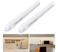 Aigostar Luces para Armarios 8W 960lm LED, Luz Blanca Neutra 4000K, 230V Tira LED Mueble Con Interruptor, para Cocina, Vestidor 573 * 22 * 30mm, 2 Pcs