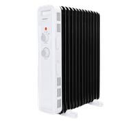 Aigostar Luke - Radiador de aceite de 11 elementos, 2300 Watios. 3 niveles de potencia, termostato ajustable. Ahorro de energía. Protección antivuelcos. Recomendado para estancias de 20 m2.