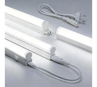 Aigostar Luz Bajo Mueble Cocina con Interruptor 9W 990lm Luz LED Armario, 230V Luz Blanca Fria 6500K, Luces para Vestidor Tira LED Armario 572 * 23 * 34mm 4 pcs