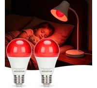 Aigostar Luz Roja Nocturna Melatonina 9W E27 Pack 2