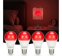 Aigostar Luz Roja Nocturna Melatonina 9W E27 Pack 4