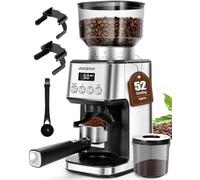Aigostar Molinillo de Café Eléctrico, 52 Ajustes de Molido, Acero Inox