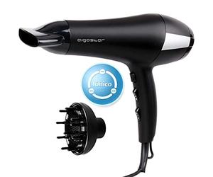 Aigostar Monique 32HIE - 2400W Secador profesional iónico 2 velocidades y 3 ajustes de temperatura, Plástico. Incluye difusor y boquilla concetradora de aire, protección contra el sobrecalentamiento