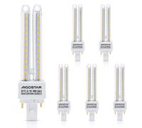 Aigostar Paquete de 5 bombillas LED PLC 2U, tubo de maíz G24d-3, no regulable