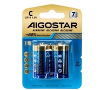 AIGOSTAR PILA ALCALINA LR14C 1.5V PACK-2