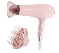 Aigostar Pink Lora - Secador de Pelo Profesional 2400W Secador Iónico, Versión Rosa Mate con Boquillas Difusor y Concentrador, 2 Velocidades y 3 Temperaturas - Lora
