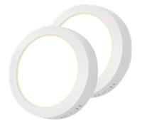 Aigostar Plafón LED Techo 12W(Equivalente a 113W) Lámpara de Techo LED 1350LM IP20 Luz natural 4000K para Cocina Sala de Estar Dormitorio Pasillo 174 * 35Hmm, 2PCS