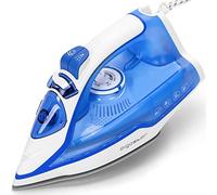 Aigostar Plancha de Vapor 2400W Planchas Ropa de Suela Cerámica Antiadherente, Gran Golpe de Vapor, Sistema Autolimpieza, Antical y Antigoteo Planchado con Vapor y en Seco - Smooth