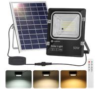 Aigostar - Proyectores solar 50W 3000K-6500K