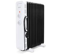 Aigostar Radiador de Aceite de 13 Elementos, 2500 W, Silencioso, 3 Niveles de Potencia, Termostato Ajustable y Función de Apagado Seguro, Protección Antivuelcos, Recomendado para Estancias de 25 m2