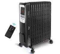 Aigostar Radiador de Aceite de 13 Elementos 2500W con Pantalla de Control LED Negro