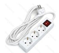 AIGOSTAR REGLETA 3 VIAS C/INTERRUPTOR 3METROS