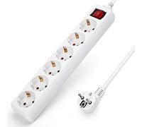 Aigostar - Regleta con 6 enchufes y 1'5 metros con interruptor