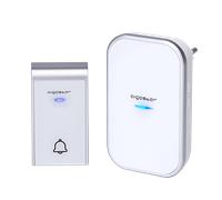 Aigostar Ring AC - Timbre inalámbrico, Timbre de Puerta con Indicadores LED, Resistente al Agua, 36 Melodías, 3 Niveles de Volumen, Timbre para Ancianos, Casa, Oficina (1 Receptor y 1 Transmisor)