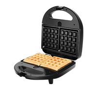 Aigostar Rubik - Sandwichera 3 en 1, 750W : Sandwichera Eléctrica, Grill y Gofrera. 3 Placas Desmontables Antiadherentes e Intercambiables. Indicador Luminoso,Termostato.