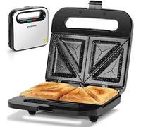 Aigostar Sandwichera, 2 Sándwiches, Revestimiento Cerámico Antiadherente
