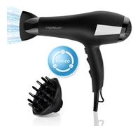 Aigostar Secador de Pelo Ionico 2200w con 2 Velocidades Negro