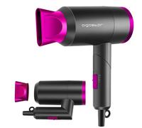 AIGOSTAR Secador de Pelo - Mango Plegable, 2 Velocidades, 3 Temperaturas. Incluye Boquilla Concentradora de Calor. Perfecto para Viajes. 1800W