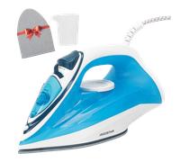 Aigostar Pro Smith - Plancha Ropa 2400W, Suela de Cerámica, 4 Modos de Vapor, Depósito 250ml, Sistema Antical, Antigoteo y Autolimpieza, con Guantes Aislantes