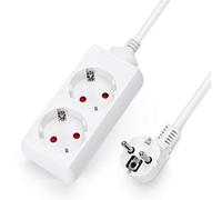 Aigostar Socket-Outlet Without Switch (2 Tomas, 3G1.5m㎡ 1.5M)