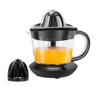 Aigostar Thomas - Exprimidor de Naranjas Electrico, 40W, 700 ml, Doble Sentido de Giro, Boquilla Antigoteo, 2 Conos Desmontables. Color Negro