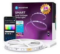 Aigostar Tira LED Alexa 10 M, Luces LED Habitacion Inteligente Compatible con Alexa, Google Assistant, Música DIY, Tira LED RGB para Habitacion, Cocina, Fiesta, Bricolaje, Decoración del Hogar