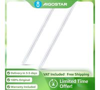 Aigostar Tira LED Bajo Armario 18W con Interruptor | Luz Ajustable 3000K/4000K/6500K para Cocina, Vestidor | Incluye 2 Unidades 1178mm
