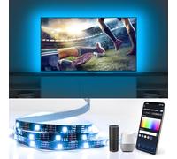 Aigostar Tira LED TV 2M Alexa, Tira LED Inteligente, Controladas por APP, IR Control Remoto y Controlador, Compatible con Alexa, Google Assistant, LED Strip Light para TV de 32-60 Pulgadas