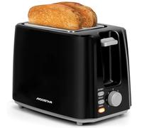 Aigostar Tostadora de pan 2 Ranuras 750W Negra | 7 Niveles & Descongelar - Warrior