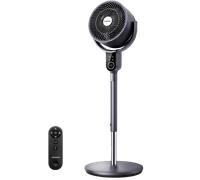 Aigostar Ventilador de Pie con Mando a Distancia, Motor DC 23dB, Oscilación 3D 70°+90°, 8 Velocidades, Temporizador 12h, Altura Ajustable. Ideal para Salón, Dormitorio etc, Mistral
