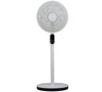 Aigostar Ventilador de Pie Silencioso, Oscilación de 120º, 7 Aspas, Mando a Distancia, Pantalla Táctil, Temporizador 12 h, 3 Velocidades, 3 Modos, Ventilador de Pie y de Sobremesa 2 en 1, 90/125 cm