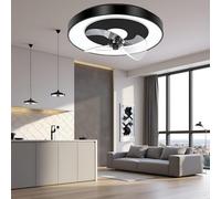 Aigostar Ventilador de Techo con Luz Alexa, 40W, 4400LM, 2700K-6500K Regulable, Ventilador Techo Alexa con Mando a Distancia y Gateway, 6 Velocidades, 50CM