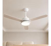Aigostar Ventilador de Techo con Luz Silencioso 52″, 20W LED, Motor DC 30W