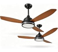 Aigostar Ventilador de Techo con Luz y Mando a Distancia, 2pcs