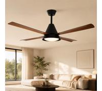 Aigostar ventilador de techo silencioso con luz 52"