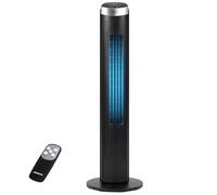 Aigostar Ross - Ventilador de Torre con Mando a Distancia, 103cm, Pantalla LED, 3 velocidades, 3 Modos, Oscilante 60º, Temporizador 7 horas. Ventilador Silencioso 35W. Sin Aspas, Fácil Instalación