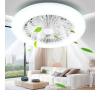 Aigostar- Ventilador Techo Alexa, con Luz, LED 40W, 4400LM, 2700K-6500K Regulable, Lampara Ventilador Techo Alexa con Mando a Distancia y Gateway, Silencioso, 6 Velocidades, Diameter 50CM
