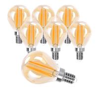 Aigostar Vintage Bombilla LED E14, 6W Equivalente a 51W,Luz Cálida 2200K, 660lm, G45 Bombilla Filamento Led,No Regulable,6 Pieza