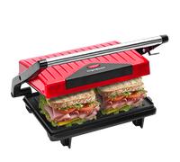 Aigostar Warme 30HHH - Parrilla Eléctrica, 750W, Sandwichera y Máquina de Panini, Tostadora con Revestimiento Antiadherente, Asa de Toque Frío. Libre de BPA, Diseño exclusivo.