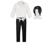 AIGOUT JJK - Disfraz de cosplay de anime Okkotsu Yuta/Mahito, conjuntos completos de cosplay para fiesta de Halloween, disfraces de anime para hombre (tipo 3 con peluca, L)