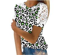 AIGOUT Womens Lace Tops Hollow Sleeve Solid Blouses Tunic Top T-Shirt Pullover Ladies Dressy T Shirt Summer Tunic Blouse Holiday Party Work Office Jumper Sweatshirt Tee Plus Size (11, 4XL)