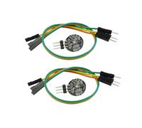 Aihasd 2PCS Sensor de Pulso Sensor de frecuencia cardíaca módulo con Cable para Arduino