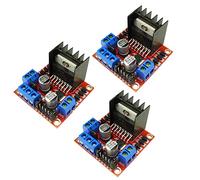 Aihasd 3PCS L298N Motor Drive Controller Board Módulo Dual H Bridge DC Stepper Module para Arduino