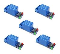 Aihasd 5PCS 1 canal 5V Módulo de relé Nivel bajo Desencadenar para arduino Kit de bricolaje