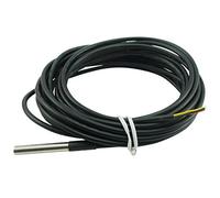 Aihasd Cable Impermeable del Sensor de Temperatura 5M Sonda del Cable Sonda Digital del termómetro Acero Inoxidable