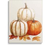 AIHNBF Calabaza Lienzo Lienzo Otoño Arte Mural Estilo Rústico Acción de Gracias Decoración para Salón Cocina Dormitorio 40 x 60 cm